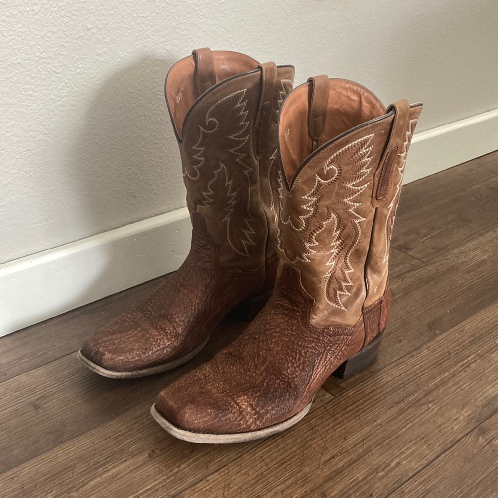 Dan Post Genuine Shark Cowboy Boots